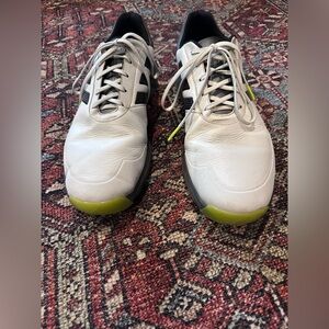 Men’s White/Black/Gray Adidas AdiPower Bounce Golf Shoes, sz 11.5